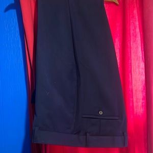 Navy blue suit pants